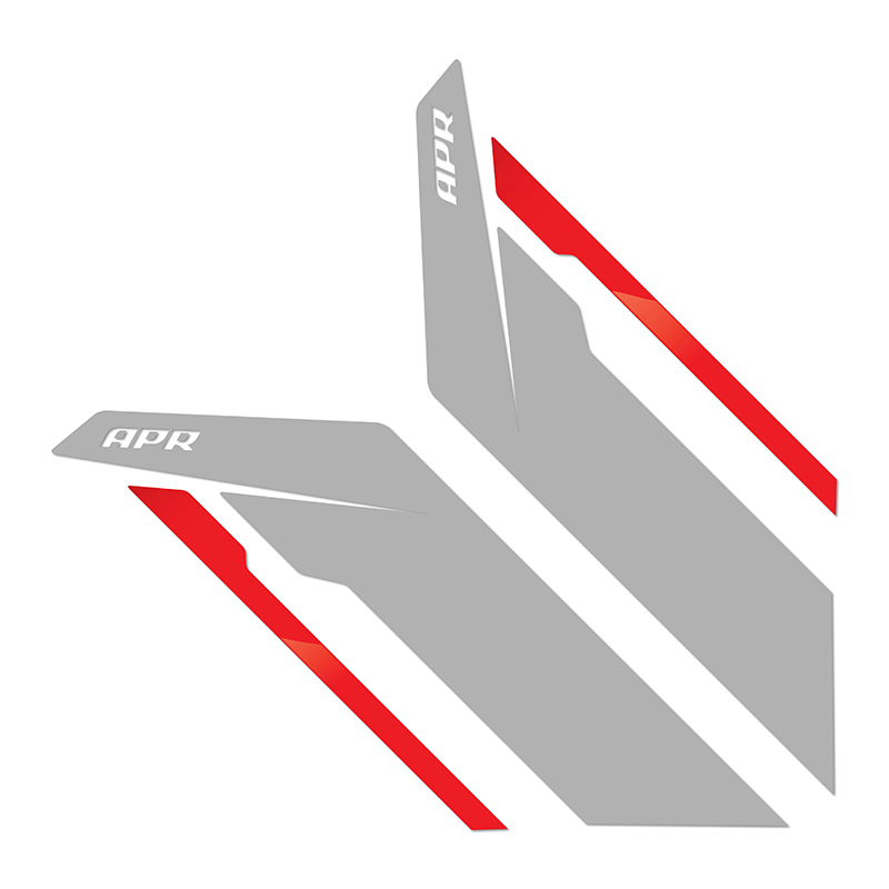 APR叶子板贴-银色 APR / 红色条纹     PM100333
